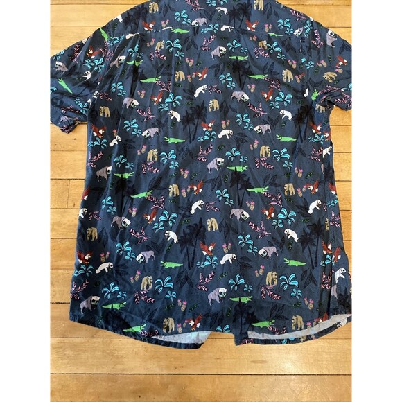 Balls Beachware Mens Button Up Hawaiian Shirt Large Animals With Sunglasses - Picture 11 of 12